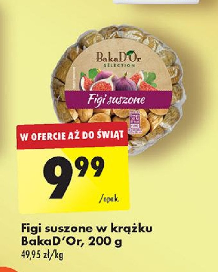 Figi suszone Bakad'or promocja w Biedronka