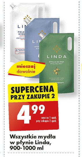 Mydło w płynie oliwka Linda promocja