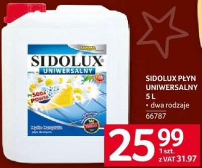 Płyn uniwersalny Sidolux 5 l promocja w Selgros