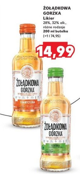 Wódka Żołądkowa gorzka rześka limonka z miętą promocja w Kaufland