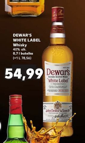 Whisky Dewar's white label promocja