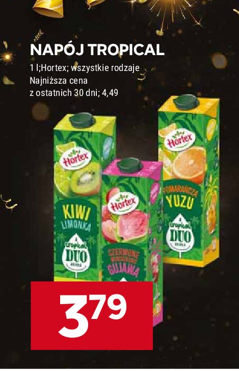 Napój pomarańcza-yuzu Hortex tropical duo promocja