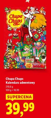 Kalendarz adwentowy Chupa Chups promocja