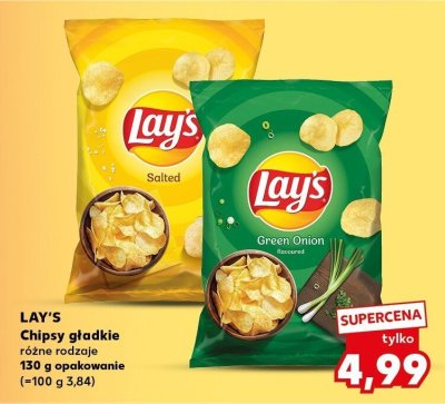 Chipsy gładkie różne rodzaje promocja w Kaufland