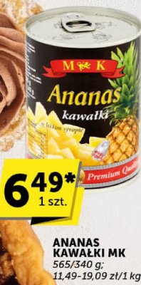 Ananas kawałki MK promocja w ABC