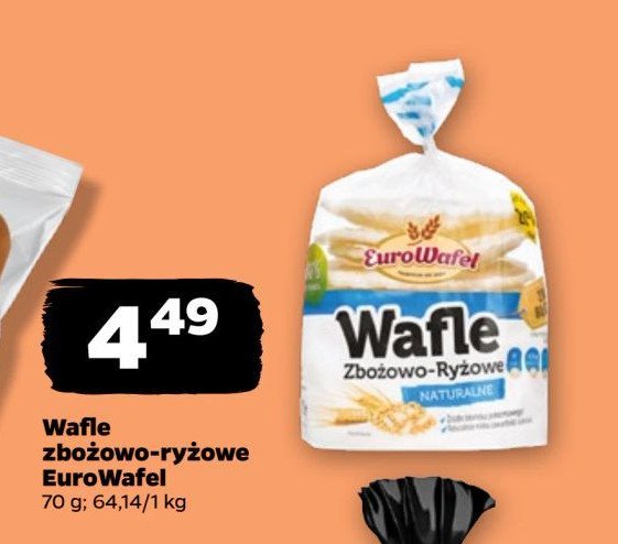 Wafle zbożowo-ryżowe naturalne Eurowafel promocja