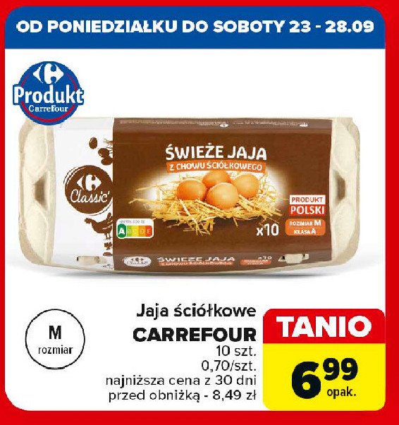 Jaja kl.m Carrefour classic promocja