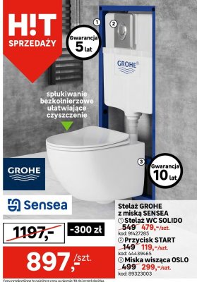 Miska wisząca OSLO promocja w Leroy Merlin