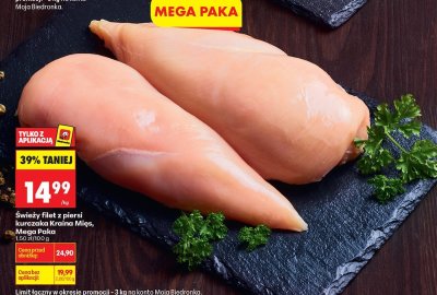 Świeży filet z piersi kurczaka  promocja w Biedronka