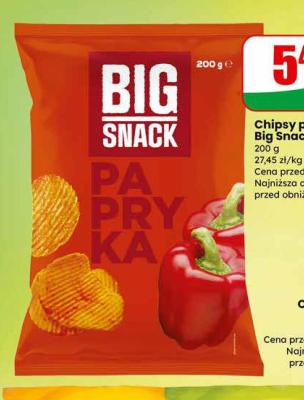 Chipsy papryka  promocja w Dino
