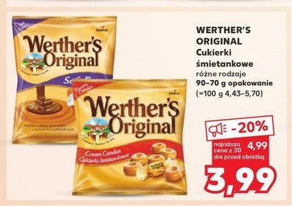 Cukierki soft eclairs Werther's original promocja w Kaufland