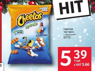 Chipsy Cheetos Spirals 130-165 g różne smaki promocja w Selgros