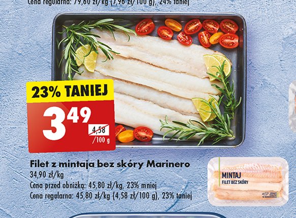 Mintaj filet bez skóry Marinero promocja