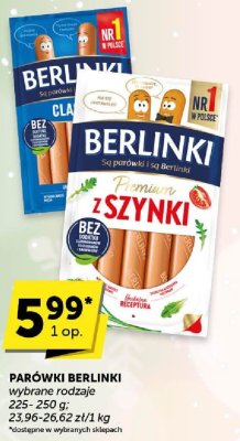 Parówki Berlinki z szynki promocja w ABC