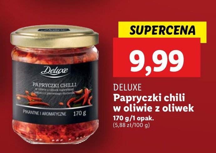 Papryczki chili w oliwie Deluxe promocja