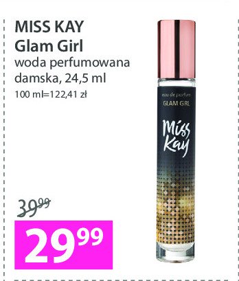 Woda perfumowana Miss kay glam girl promocja