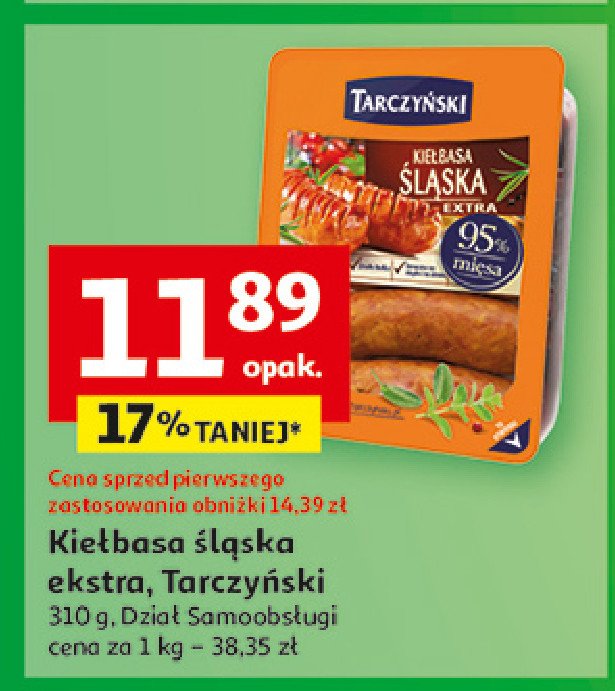 Kiełbasa śląska extra Tarczyński promocja