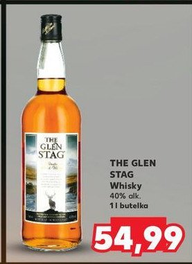 Whisky THE GLEN STAG BLENDED SCOTCH WHISKY 40% promocja