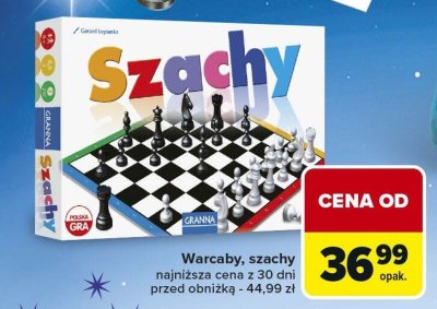 Gra Warcaby, szachy Granna promocja w Carrefour