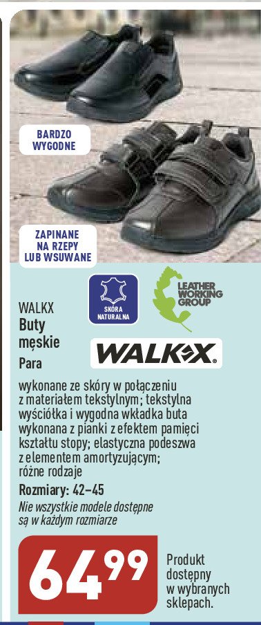 Buty męskie 42-45 Walkx promocja