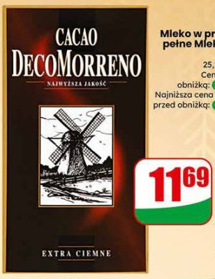 Kakao extra ciemne  promocja w Dino