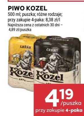 Piwo Kozel promocja w Stokrotka
