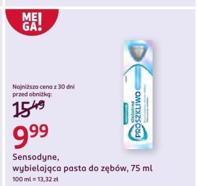 Wybielająca pasta do zębów Sensodyne, 75 ml promocja w Rossmann