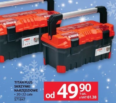 Titan Plus Skrzynki Narzędziowe 20+22 całe promocja w Selgros