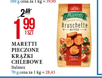 Bruschetta pomidory z oliwką Maretti bruschette promocje