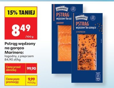 Pstrąg wędzony na gorąco łagodny  promocja w Biedronka