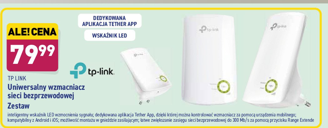 Wzmacniacz wifi wa854re Tp-link promocja