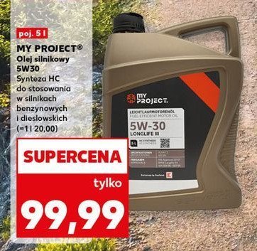 Olej silnikowy 5w/30 My project promocja