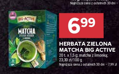 Herbata matcha z limonką Big-active promocja