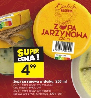 Zupa jarzynowa w słoiku, 250 ml promocja w Twój Market