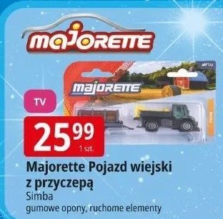 Majorette Pojazd wiejski z przyczepą Simba promocja w Leclerc