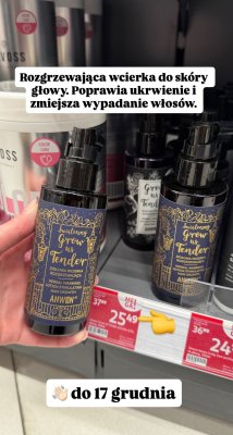Ziołowa wcierka rozgrzewająca Anwen Grow Us Tender promocja w Rossmann