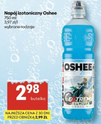 Napój izotoniczny Oshee promocja w Delikatesy Centrum