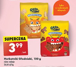 Herbatniki zwierzaki kakaowe Głodniaki promocja