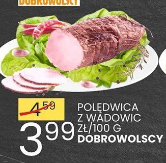 Polędwica z wadowic Dobrowolscy promocja w Wafelek