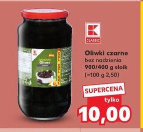 Oliwki czarne K-classic promocja w Kaufland