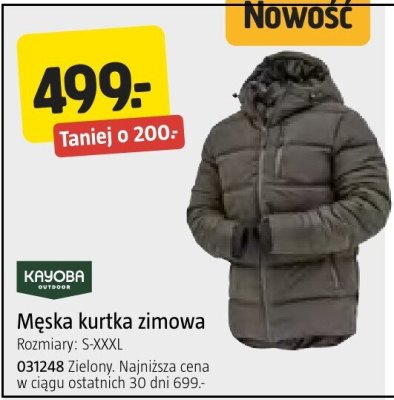 Męska kurtka zimowa Zielony promocja w Jula