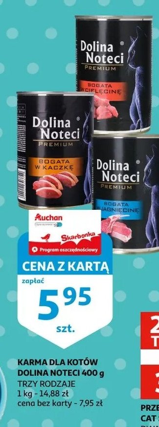 Karma dla kota bogata w jagnięcinę Dolina noteci promocja