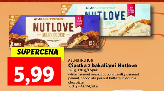 Ciastka chocolate peanut Allnutrition promocja