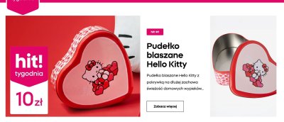 Pudełko blaszane  promocja w Pepco