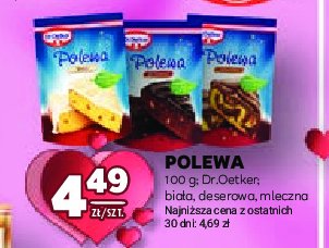 Polewa deserowa Dr. oetker promocja