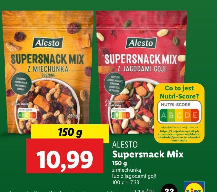 Supersnack mix z jagodami goji Alesto promocja