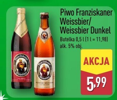 Piwo Franziskaner Weissbier promocja w Aldi