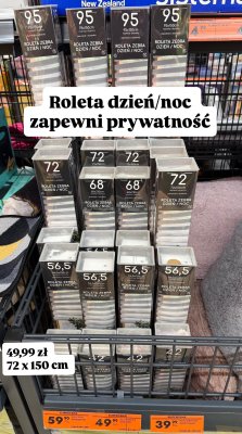 Roleta zebra dzień/noc 72x150cm promocja w Biedronka