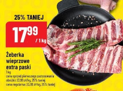 Żeberka promocja w POLOmarket