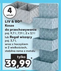 Kosze do przechowywania 9.7 l + 7.9 l + 2 x 3.1 l Liv & bo promocja